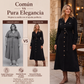 Vestido camisero midi de pana para mujer con cinturón