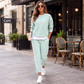 ⏰OFERTA HOY⏰Conjunto de sudadera y pantalones de dos piezas falsas para mujer