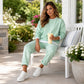 ⏰OFERTA HOY⏰Conjunto de sudadera y pantalones de dos piezas falsas para mujer