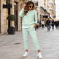 ⏰OFERTA HOY⏰Conjunto de sudadera y pantalones de dos piezas falsas para mujer