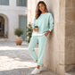 ⏰OFERTA HOY⏰Conjunto de sudadera y pantalones de dos piezas falsas para mujer