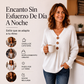 Jersey de punto de cuello en V para mujer