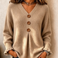 Jersey de punto de cuello en V para mujer