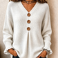 Jersey de punto de cuello en V para mujer