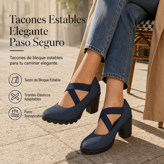 🏷️MITAD DE PRECIO🏷️ Zapatos Mary Jane para mujer con puntera redonda, tira cruzada, tacón grueso, plataforma y tacones altos con recortes