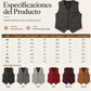 Chaleco informal de cuello en V para hombre, estilo vintage
