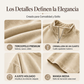 Top de terciopelo con cuello de media cremallera y manga 3/4 para mujer