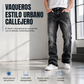 ⏰🔥 ¡OFERTA 50% OFF! 👖✨Vaqueros de mezclilla desgastados con salpicaduras de pintura, estilo urbano callejero para hombre