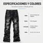 ⏰🔥 ¡OFERTA 50% OFF! 👖✨Vaqueros de mezclilla desgastados con salpicaduras de pintura, estilo urbano callejero para hombre