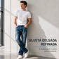 ⏰🔥 ¡OFERTA 50% OFF! 👖✨Vaqueros de mezclilla desgastados con salpicaduras de pintura, estilo urbano callejero para hombre