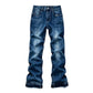 ⏰🔥 ¡OFERTA 50% OFF! 👖✨Vaqueros de mezclilla desgastados con salpicaduras de pintura, estilo urbano callejero para hombre
