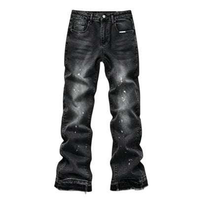 ⏰🔥 ¡OFERTA 50% OFF! 👖✨Vaqueros de mezclilla desgastados con salpicaduras de pintura, estilo urbano callejero para hombre