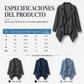Chaqueta tipo trench de mezclilla abierta para mujer
