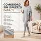 ⏰🔥 ¡OFERTA 50% OFF! 👚✨Conjunto de sudadera con capucha de punto canelado y pantalones para mujer