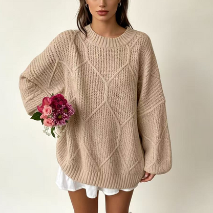 ⏰🔥 ¡OFERTA 50% OFF! 👚✨Jersey de punto trenzado holgado para mujer