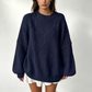 ⏰🔥 ¡OFERTA 50% OFF! 👚✨Jersey de punto trenzado holgado para mujer