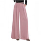 ⏰🔥 ¡OFERTA 50% OFF! 👚✨Pantalones de pierna ancha de cintura alta para mujer