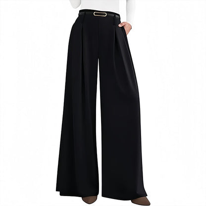 ⏰🔥 ¡OFERTA 50% OFF! 👚✨Pantalones de pierna ancha de cintura alta para mujer