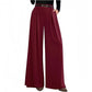 ⏰🔥 ¡OFERTA 50% OFF! 👚✨Pantalones de pierna ancha de cintura alta para mujer