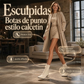 Botas de calcetín de punto elástico para mujer