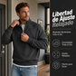 Sudadera informal cálida de hombre con media cremallera