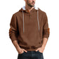 Sudadera con capucha de jacard casual para hombre