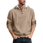 Sudadera con capucha de jacard casual para hombre