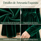Vestido largo de terciopelo elegante de manga larga para mujer