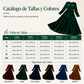 Vestido largo de terciopelo elegante de manga larga para mujer