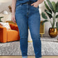 💖Nuevo modelo en oferta💖 Jeans con corte tipo bota y control de barriga (Compre 2 con envío gratis)