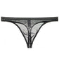 Tanga de bikini fina de malla de seda sexy para hombre