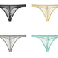 Tanga de bikini fina de malla de seda sexy para hombre