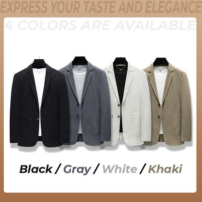 Blazer de traje ajustado de protección solar de hombre de gran elasticidad