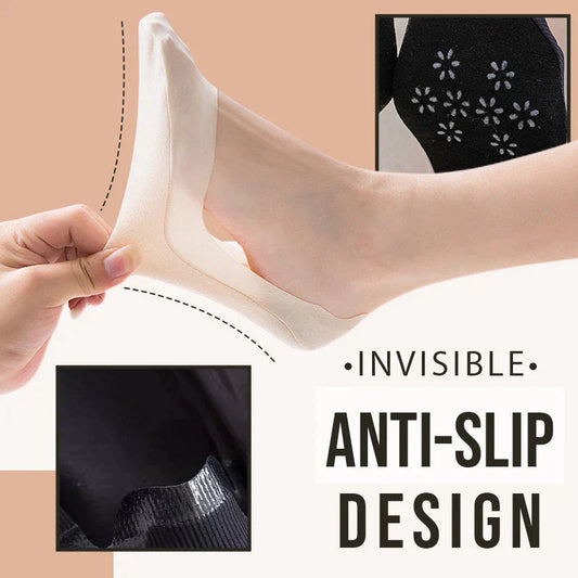 🔥Venta caliente de verano🔥Calcetines Invisibles Antideslizantes De Seda De Hielo-1