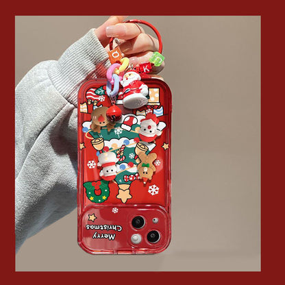 🔥Gran oferta🎄Funda protectora con espejo y colgante de árbol de Navidad para iPhone✨49% de descuento✨