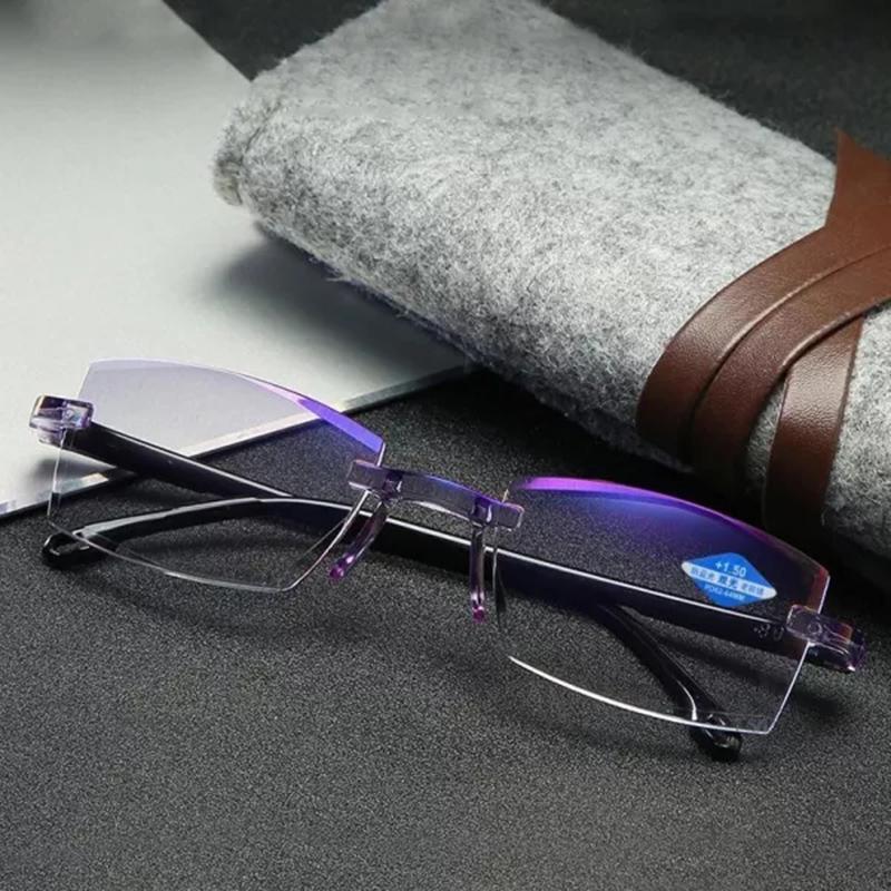 👓Clarkod Zafiro Alta Dureza Antiazul Progresivo Lejos y Cerca Gafas de Lectura de Doble Uso👓-5